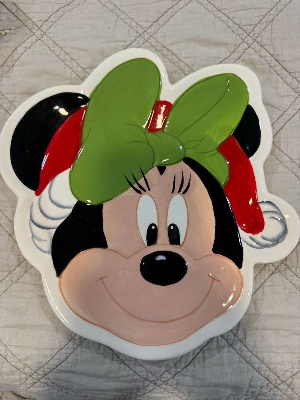 Disney White Ceramic Wall Plaque